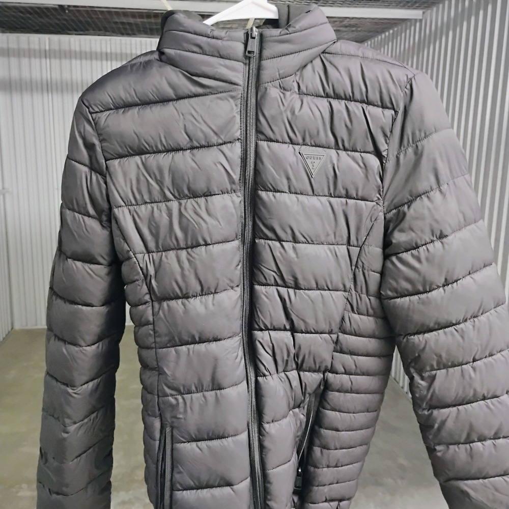 Guess Women's Black Puffer Jacket